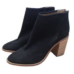 ABOUND Black Perforated Ankle Booties 7.5